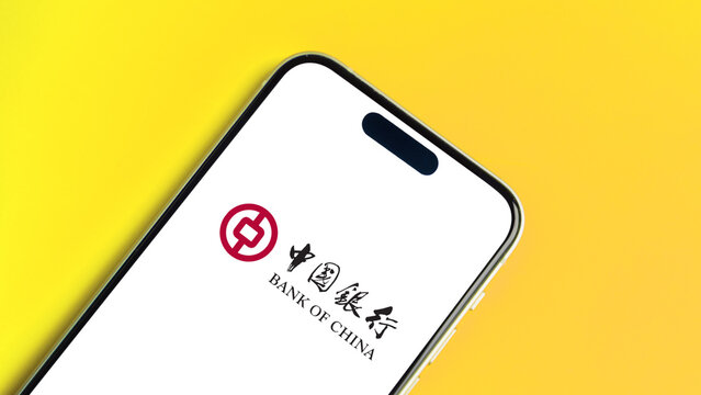Bank of China logo displayed on a smartphone screen &ndash; Delhi, India &ndash; June 04, 2025