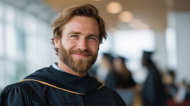 Graduate student defending thesis successfully with complex mix of exhaustion and triumph on face, perfect for academic achievement emotion, intellectual victory, modern education milestone, and