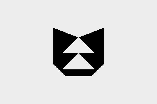Modern lettermark U logo with progressive arrow shapes forming a geometric structure. A bold minimalist monogram representing growth, direction, and innovation for tech or business brands.