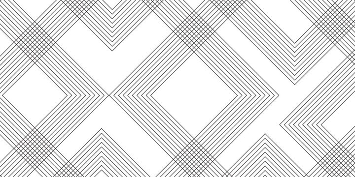 Modern Abstract white background design with layers of textured white transparent material, Minimal geometric white light background triangle black technology vector. Abstract graphic Banner design.