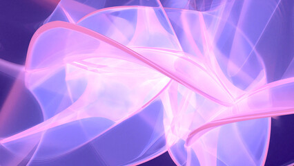 An abstract 3D background with translucent elements creates a light, airy atmosphere. Perfect for designing websites, banners, and creative projects.