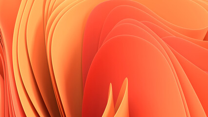 An abstract 3D background with smooth curves creates a sense of depth and movement. Ideal for website design, presentations and creative design.