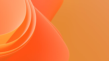 An abstract 3D background with smooth curves creates a sense of depth and movement. Ideal for website design, presentations and creative design.