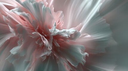 Macro Floral Texture Background With Layered Petals Creating an Abstract Pattern in Soft Light and Smooth Colors