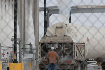 Men at work at Uranium processing plant to make fuel bundles for nuclear reactors © Janet