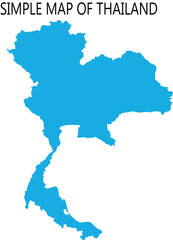 Fototapeta premium detailed map of thailand