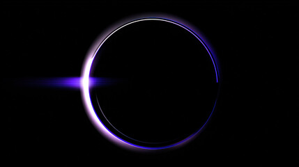Abstract Circular Light on Dark Background