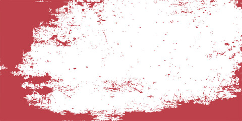 Fototapeta premium Red and white grunge background with distressed paint texture and weathered brush stroke effect