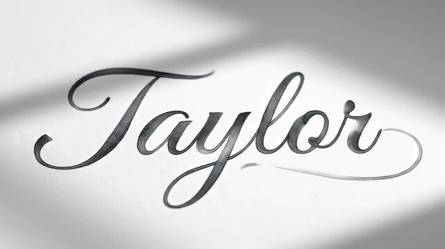 Cursive Names Tay and Taylor.