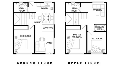   Three Bedroom Modern House