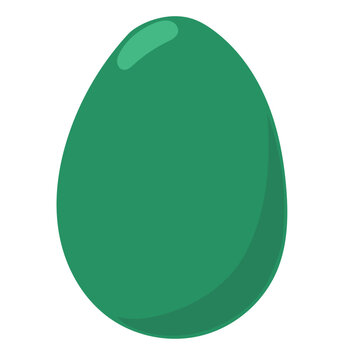 Easter Egg Cartoon Icon. Funny Vibrant Drawn Spring Easer Holiday Traditional Egg Hunt Element Symbol.  