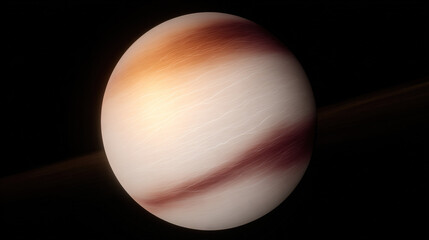 Obraz premium Gas Giant with Swirling Cloud Bands