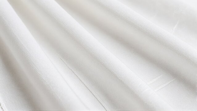 Macro photograph focusing solely on the texture and complex geometric weaving of a pure white Ethiopian cotton shawl (gabi). The threads are crisp and the