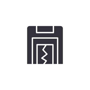 Secure server rack icon representing data protection, cybersecurity systems, encrypted storage, and enterprise-level digital infrastructure.