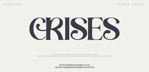 Crisis concept with bold typography and modern design elements © Money
