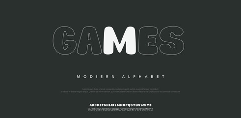 Modern Alphabet Games Logo Design