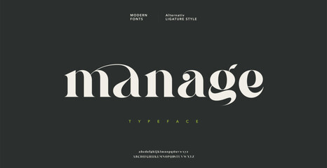 Obraz premium Business management concept with word manage on dark background