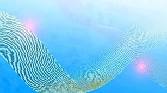 Abstract blue wave lines