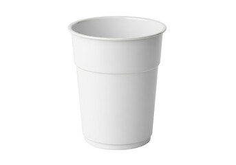 White disposable paper cup isolated on transparent background