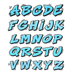 graffiti font vector
Vector alphabet font on a white background