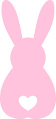 Obraz premium Easter Bunny Silhouette