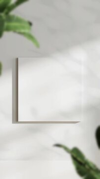 Canvas Mockup, Minimalist A1 A2, A3, A4 Art Mockup, Motion Background, Poster Canvas Video Mockup