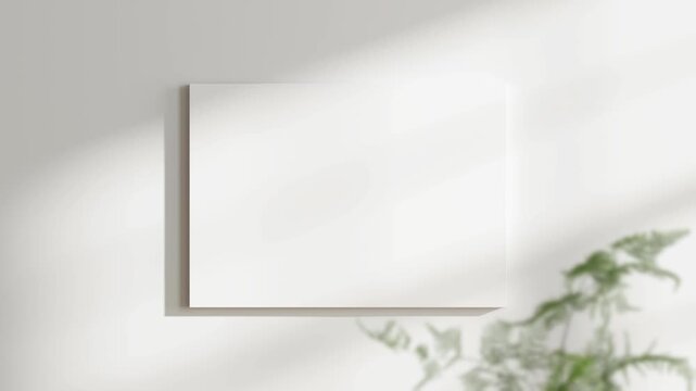 Canvas Mockup, Minimalist A1 A2, A3, A4 Art Mockup, Motion Background, Poster Canvas Video Mockup