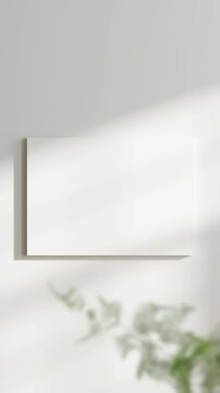 Canvas Mockup, Minimalist A1 A2, A3, A4 Art Mockup, Motion Background, Poster Canvas Video Mockup