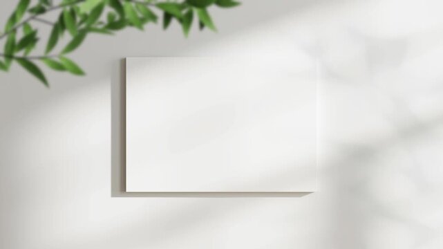 Canvas Mockup, Minimalist A1 A2, A3, A4 Art Mockup, Motion Background, Poster Canvas Video Mockup