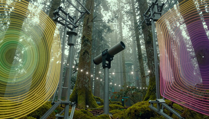 Fototapeta premium Forest Tech Portal