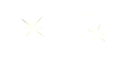 Fototapeta premium Three sparkling white stars on a black background night sky