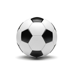 Fototapeta premium A soccer ball sitting on a white surface