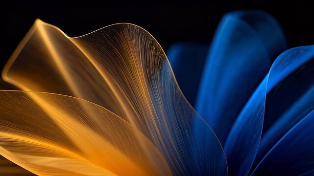 Closeup of abstract flower petals