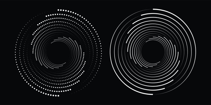 Set black halftone dots background. Modern halftone dots vector, Pop comic style gradient halftone circles set Vector isolated on white background dots pattern. dots circles