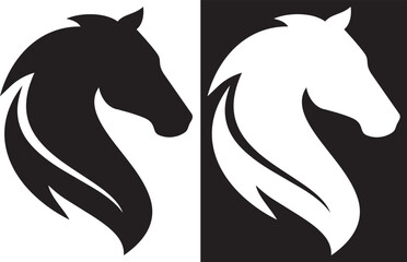 Chess Knight Abstract: A stylized, monochrome illustration of a chess knight, showcasing a play of light and shadow, and embodying strategy and competition. © Salman