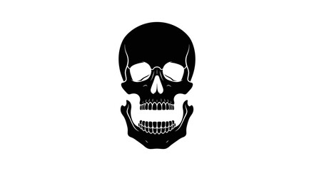 Obraz premium black skull icon