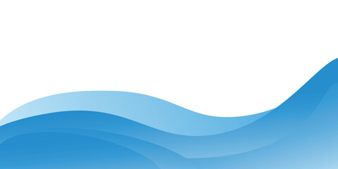 Abstract blue waves background, minimal waves design concept © uboy