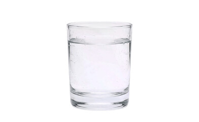 glass of water isolated on white background