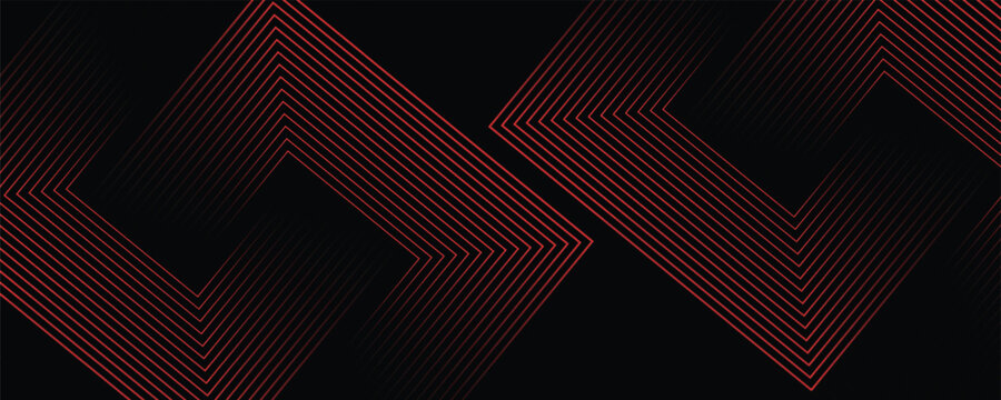 Red arrow background. Abstract triangle gradient wallpaper. Repeating arrow strip background for flyers, banners, posters, presentations. Thin to thick linear texture. Masculine vector bg