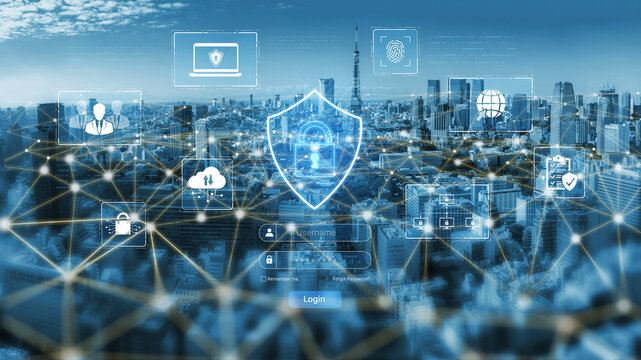 A cybersecurity dashboard for network protection. The system includes secure user login, multi-factor authentication, and access control to protect corporate data and assets. Fermion