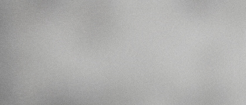 Glowing monochrome gradient shape in grey black white on textured grainy background minimal poster header cover design copy space