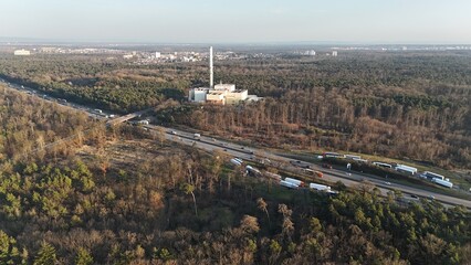 Müllheizkraftwerk und A 3