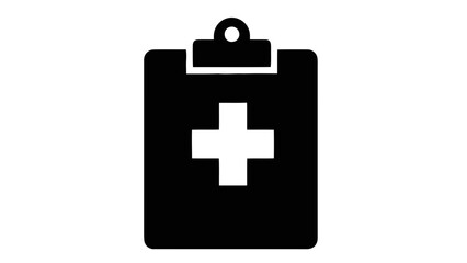 Obraz premium Vector illustration&nbsp;of medical clipboard icon on a transparent background