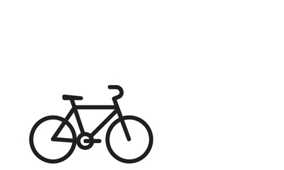 Fototapeta premium Modern bicycle icon for transportation and cycling enthusiasts