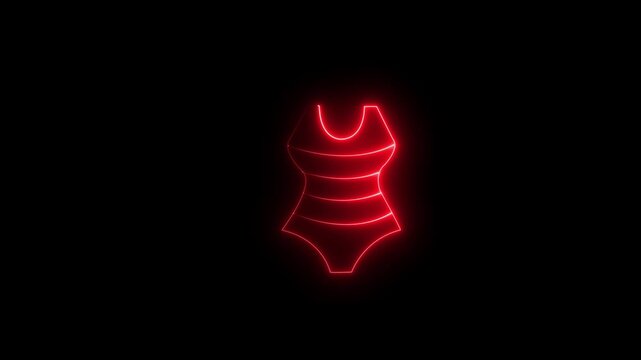 Glowing neon bulletproof vest icon representing personal protection, security equipment and safety technology. Futuristic blue light body armor symbol on dark background ideal for law enforcement,