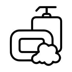 Obraz premium Soap and foam icon