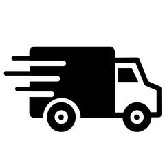 vector illustration of a delivery truck