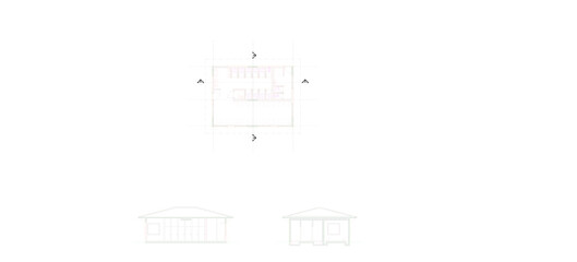 Obraz premium vector sketch illustration silhouette design architectural details construction section view facade plan site plan simple public bathroom building with classic vintage ethnic traditional scale