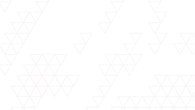 Minimal geometric white triangles background loop