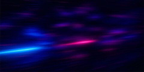 A glowing blue and purple abstract motion loop featuring a wave pattern of light particles and energy lines on a dark textured backdrop for high-tech wallpaper design © MDNUR